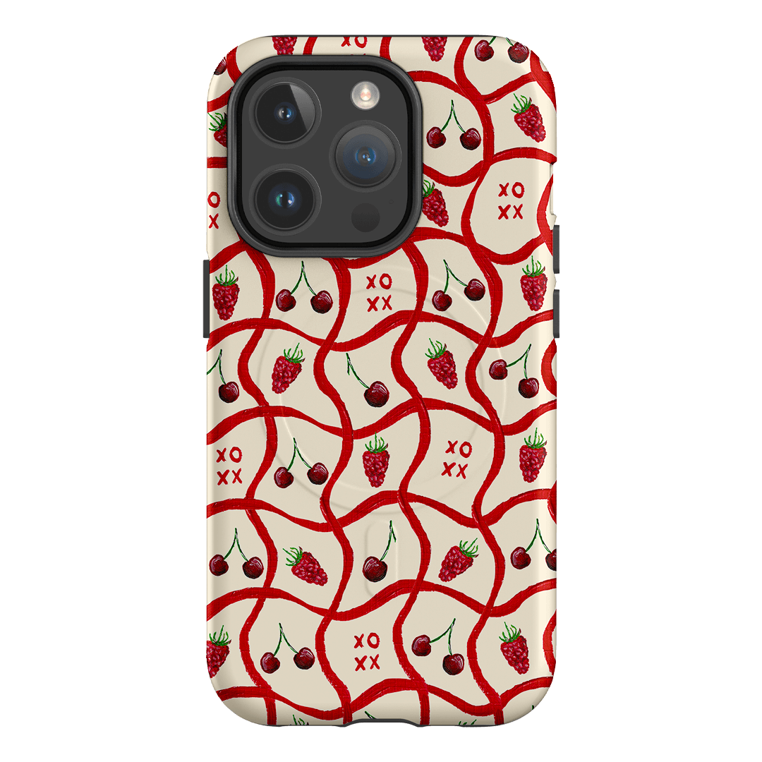 Cherries & Berries Printed Phone Cases iPhone 14 Pro / Armoured MagSafe by BG. Studio - The Dairy