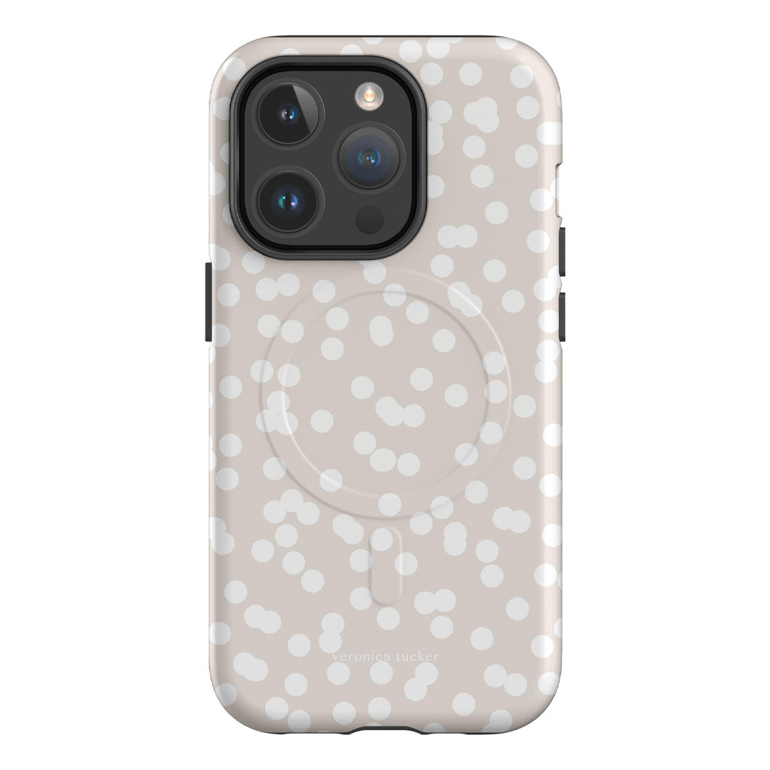 Mini Confetti White Printed Phone Cases iPhone 14 Pro / Armoured MagSafe by Veronica Tucker - The Dairy