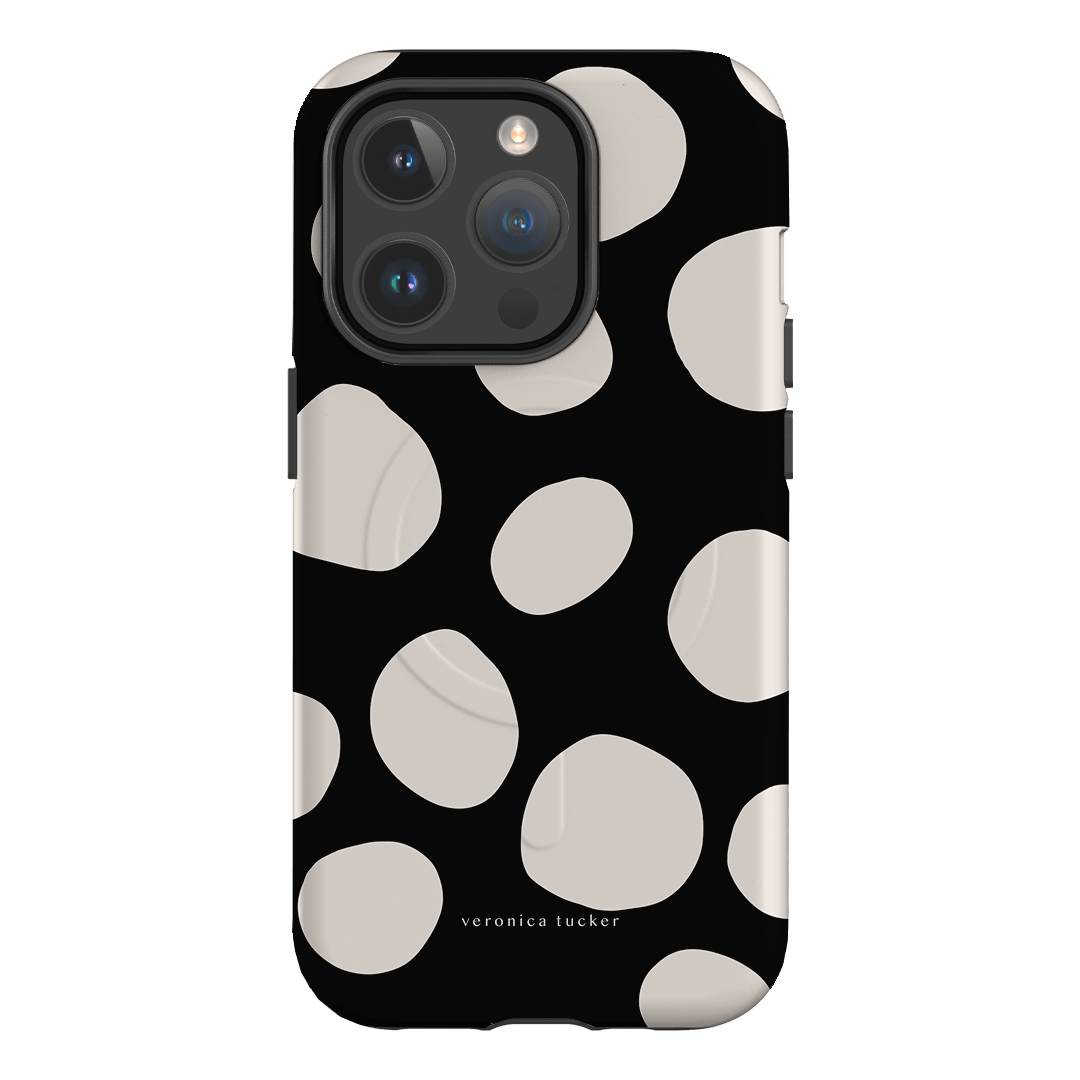 Pebbles Noir Printed Phone Cases iPhone 14 Pro / Armoured MagSafe by Veronica Tucker - The Dairy