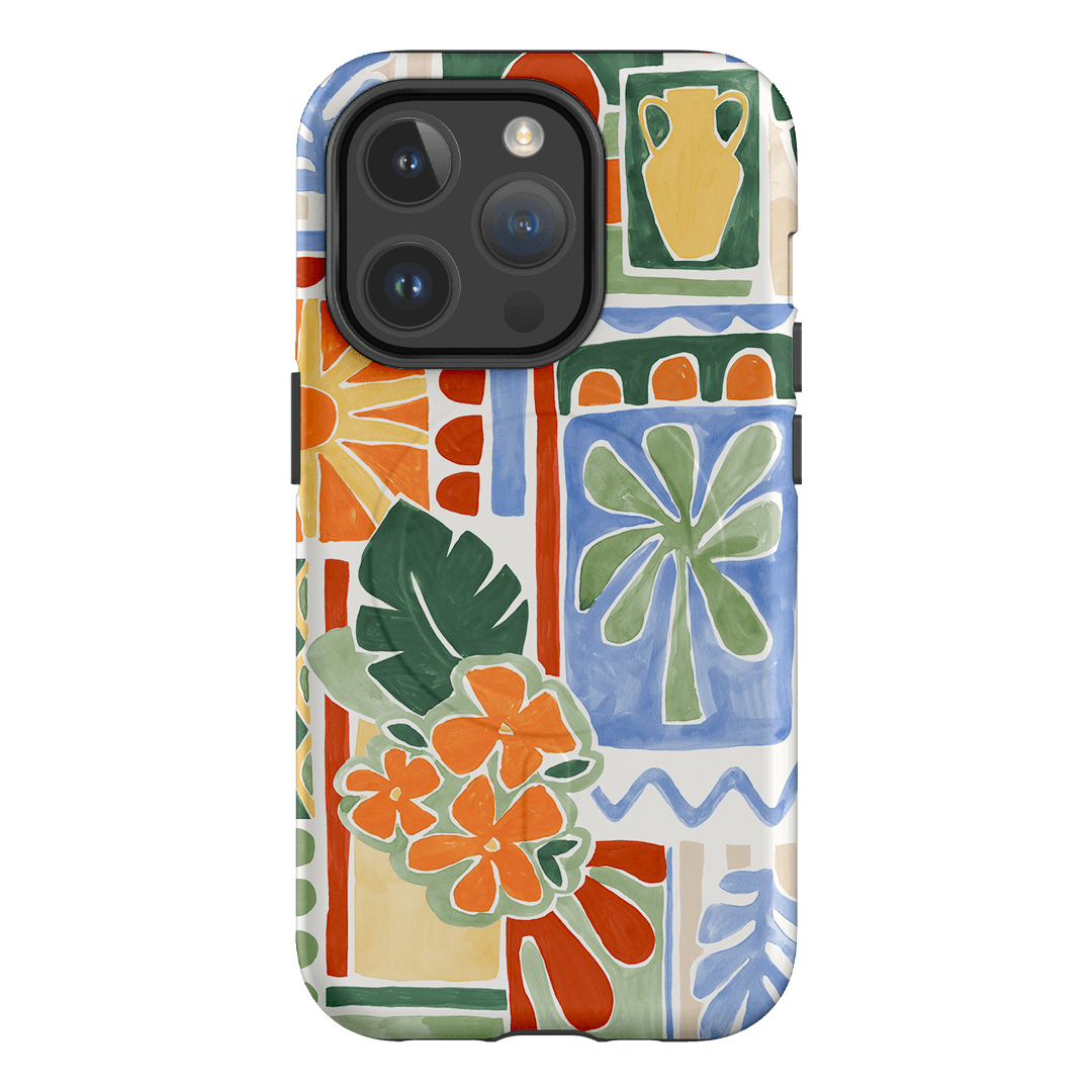 Tropicana Tile Printed Phone Cases iPhone 14 Pro / Armoured MagSafe by Charlie Taylor - The Dairy