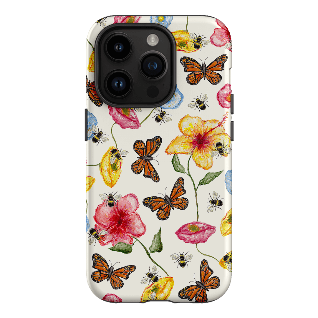 Butterflies & Bees Printed Phone Cases iPhone 14 Pro / Armoured by BG. Studio - The Dairy