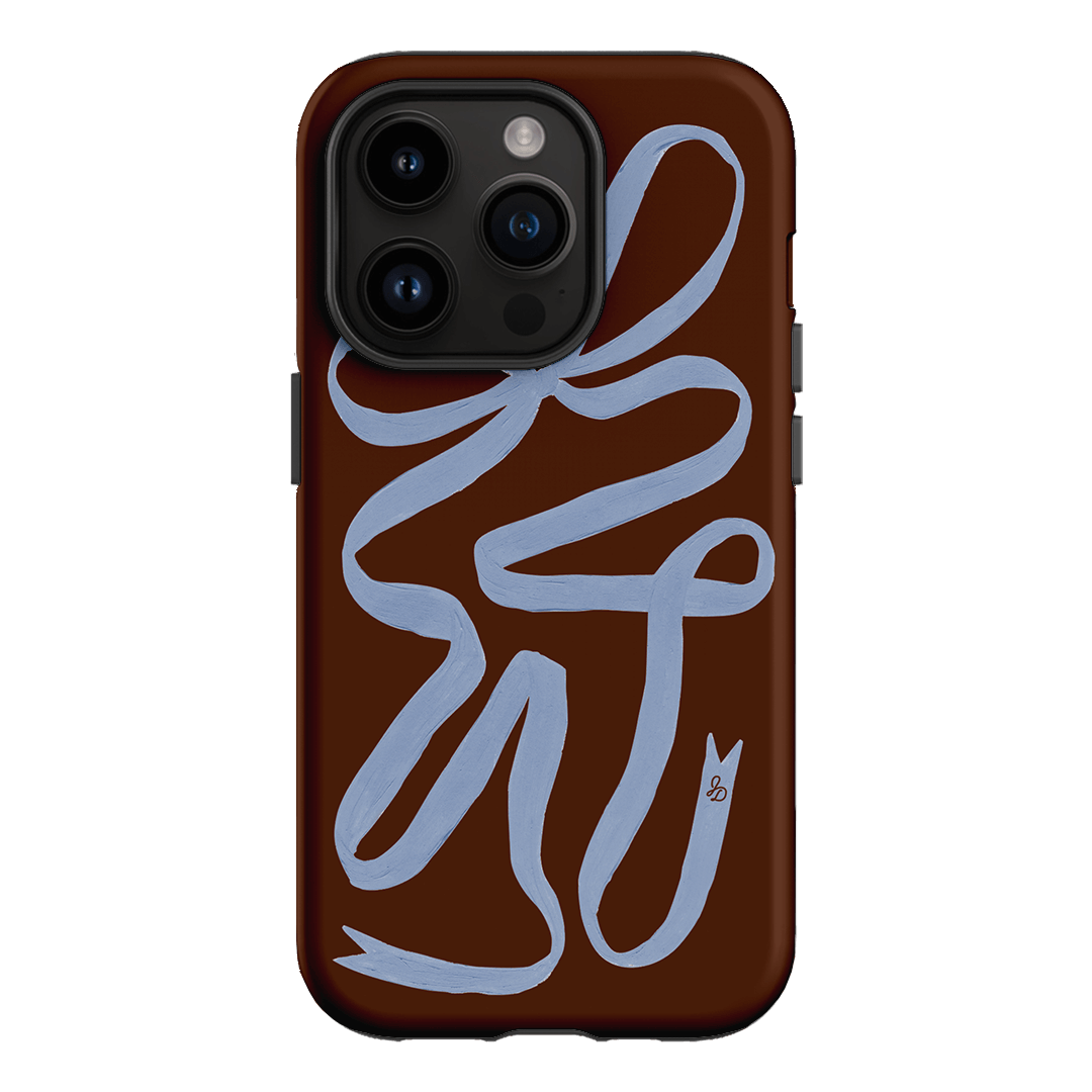 Mocha Ribbon Printed Phone Cases iPhone 14 Pro / Armoured by Jasmine Dowling - The Dairy