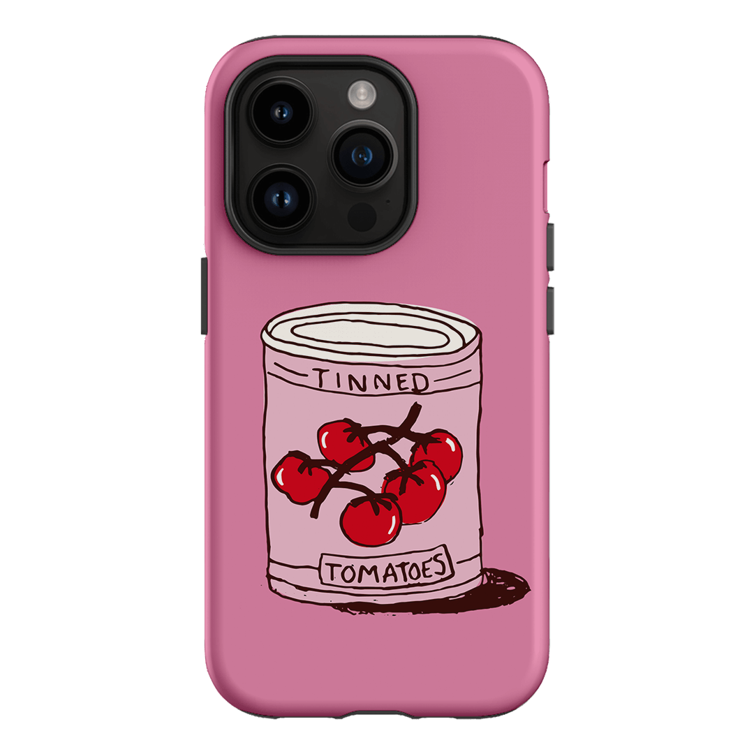 Saucy Pink Printed Phone Cases iPhone 14 Pro / Armoured by The Dairy - The Dairy