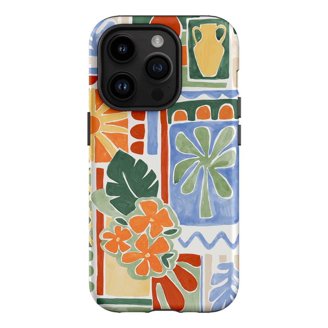 Tropicana Tile Printed Phone Cases iPhone 14 Pro / Armoured by Charlie Taylor - The Dairy