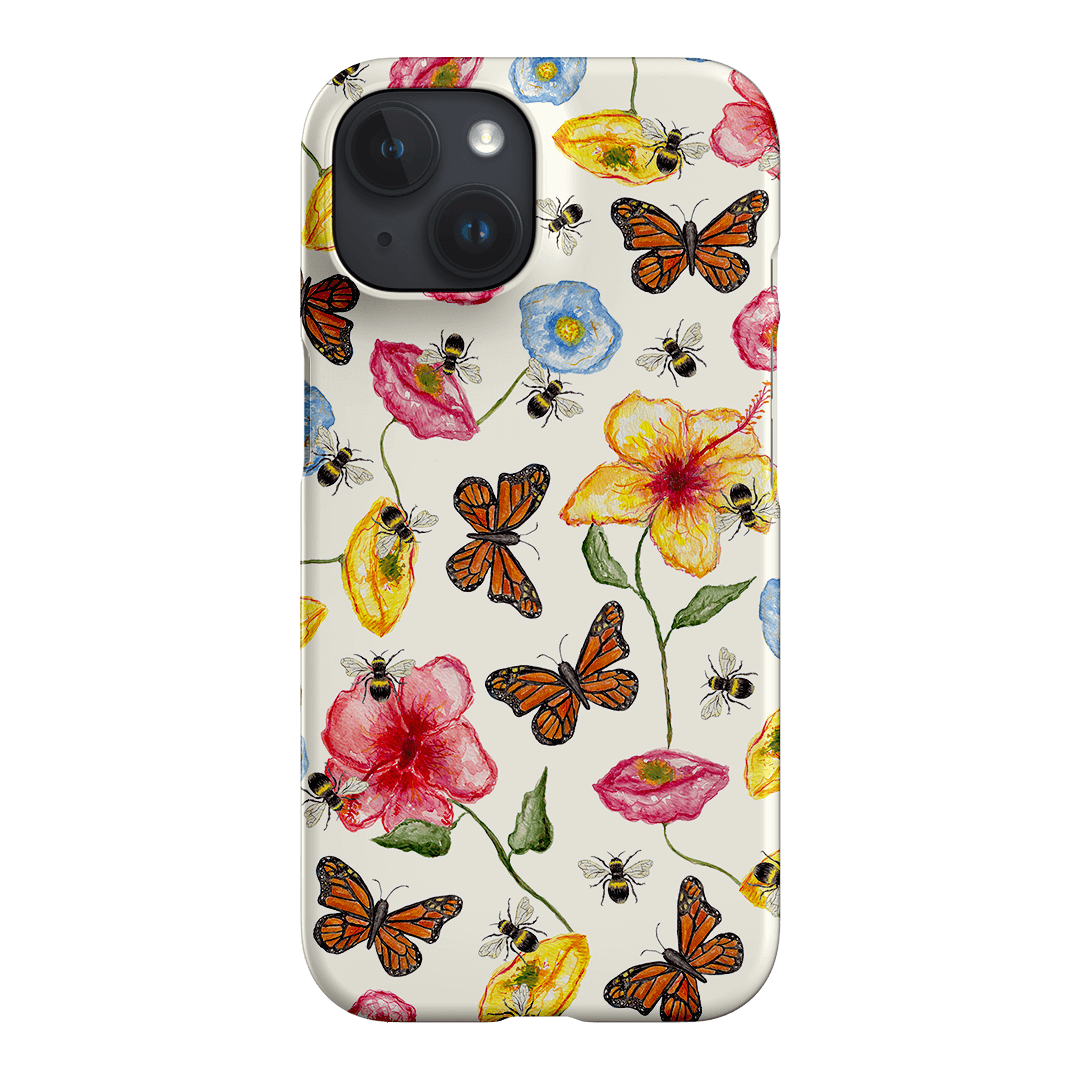 Butterflies & Bees Printed Phone Cases iPhone 15 / Snap by BG. Studio - The Dairy