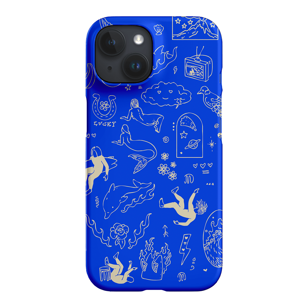 Easty Flash Blue Printed Phone Cases iPhone 15 / Snap by Easty Beasty - The Dairy