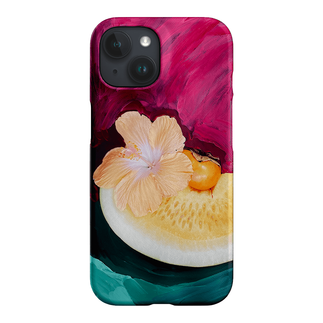 Hibiscus Melon Printed Phone Cases iPhone 15 / Snap by Nicole Nelius - The Dairy