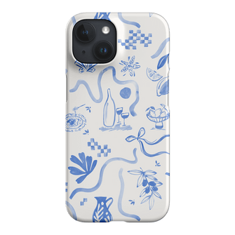 Mediterranean Wave Printed Phone Cases iPhone 15 / Armoured by Charlie Taylor - The Dairy