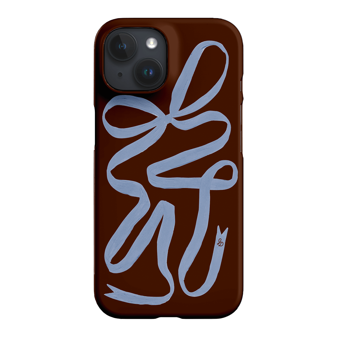 Mocha Ribbon Printed Phone Cases iPhone 15 / Snap by Jasmine Dowling - The Dairy