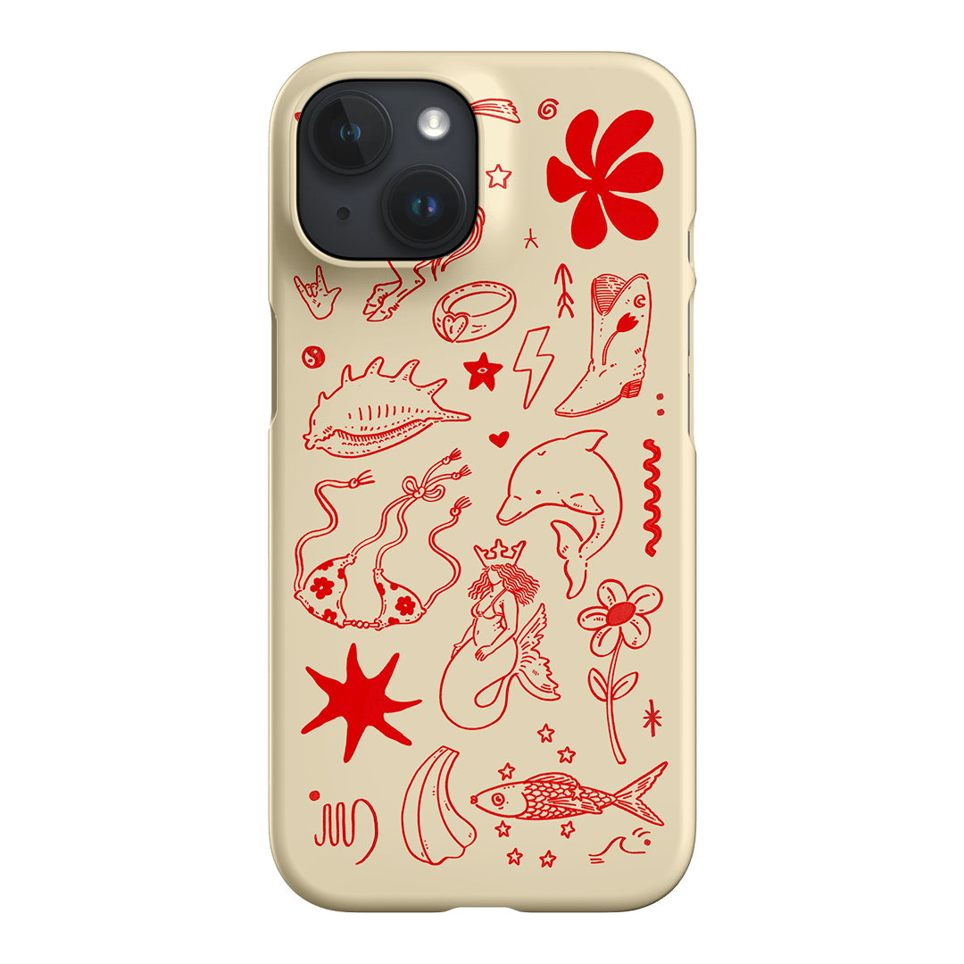 Spiced Cowboy Cream Printed Phone Cases iPhone 15 / Snap by Easty Beasty - The Dairy