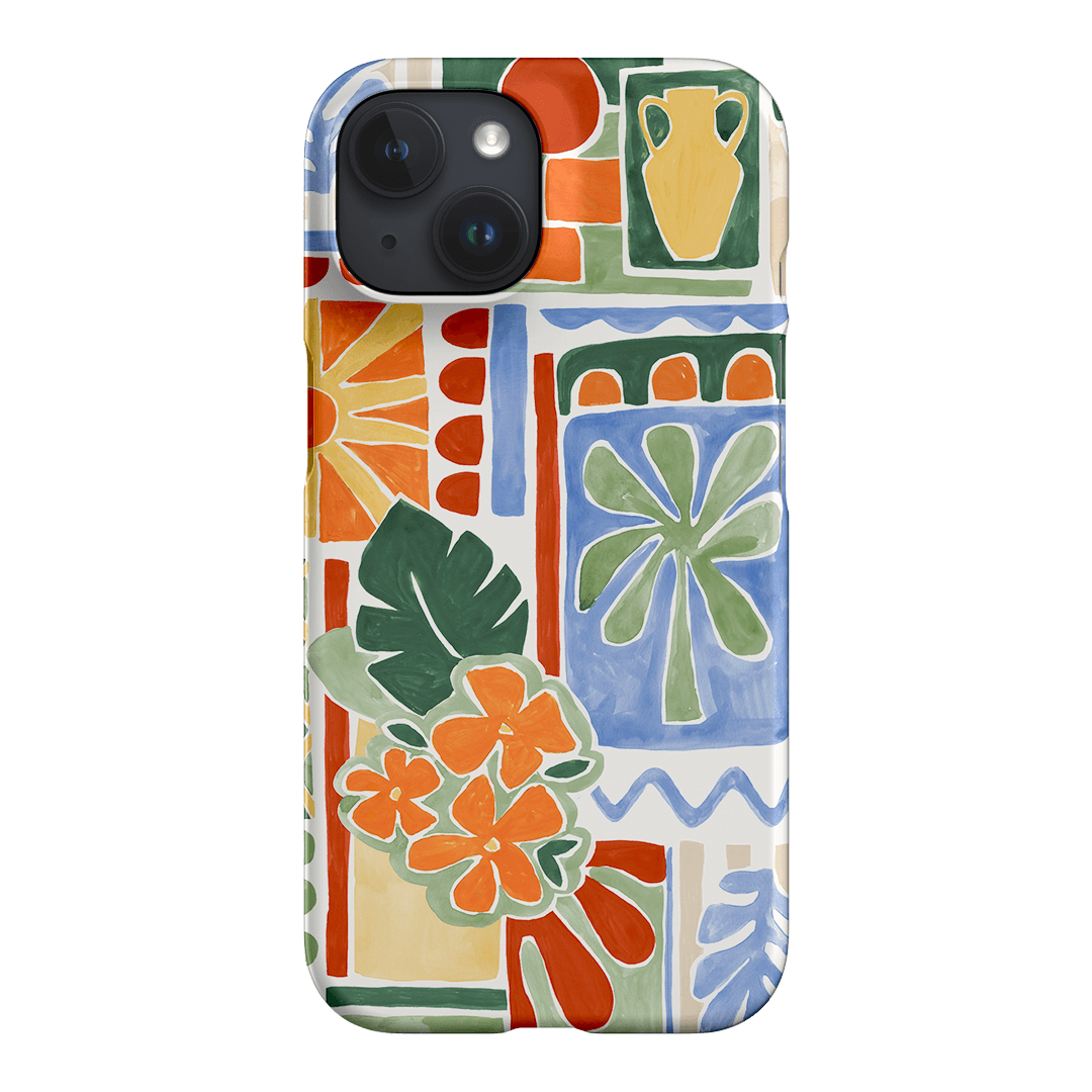 Tropicana Tile Printed Phone Cases iPhone 15 / Snap by Charlie Taylor - The Dairy