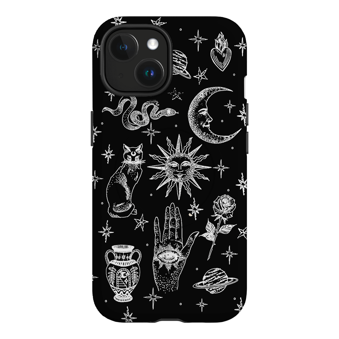 Astro Flash Monochrome Printed Phone Cases iPhone 15 / Armoured MagSafe by Veronica Tucker - The Dairy