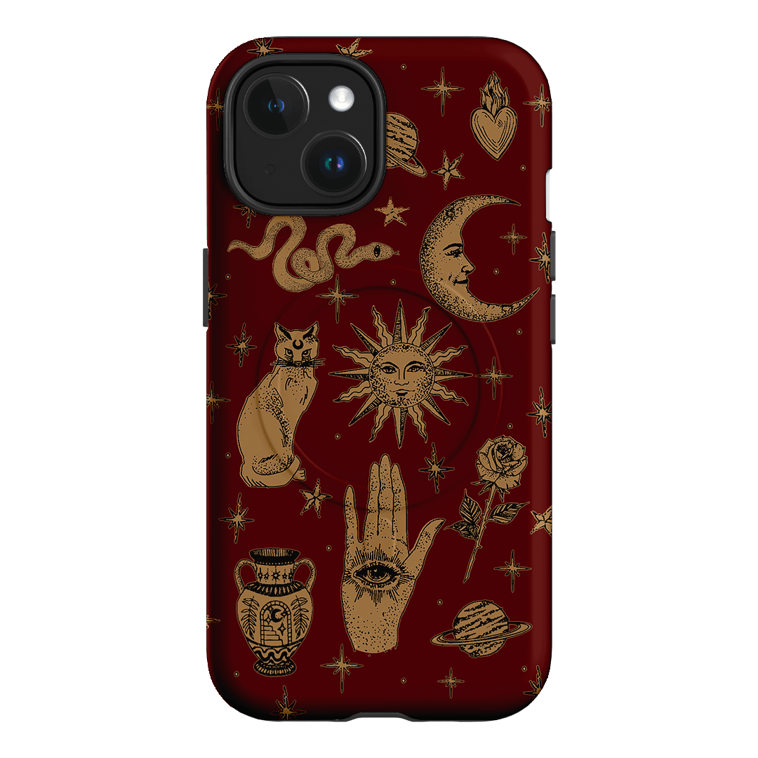 Astro Flash Red Printed Phone Cases iPhone 15 / Armoured MagSafe by Veronica Tucker - The Dairy