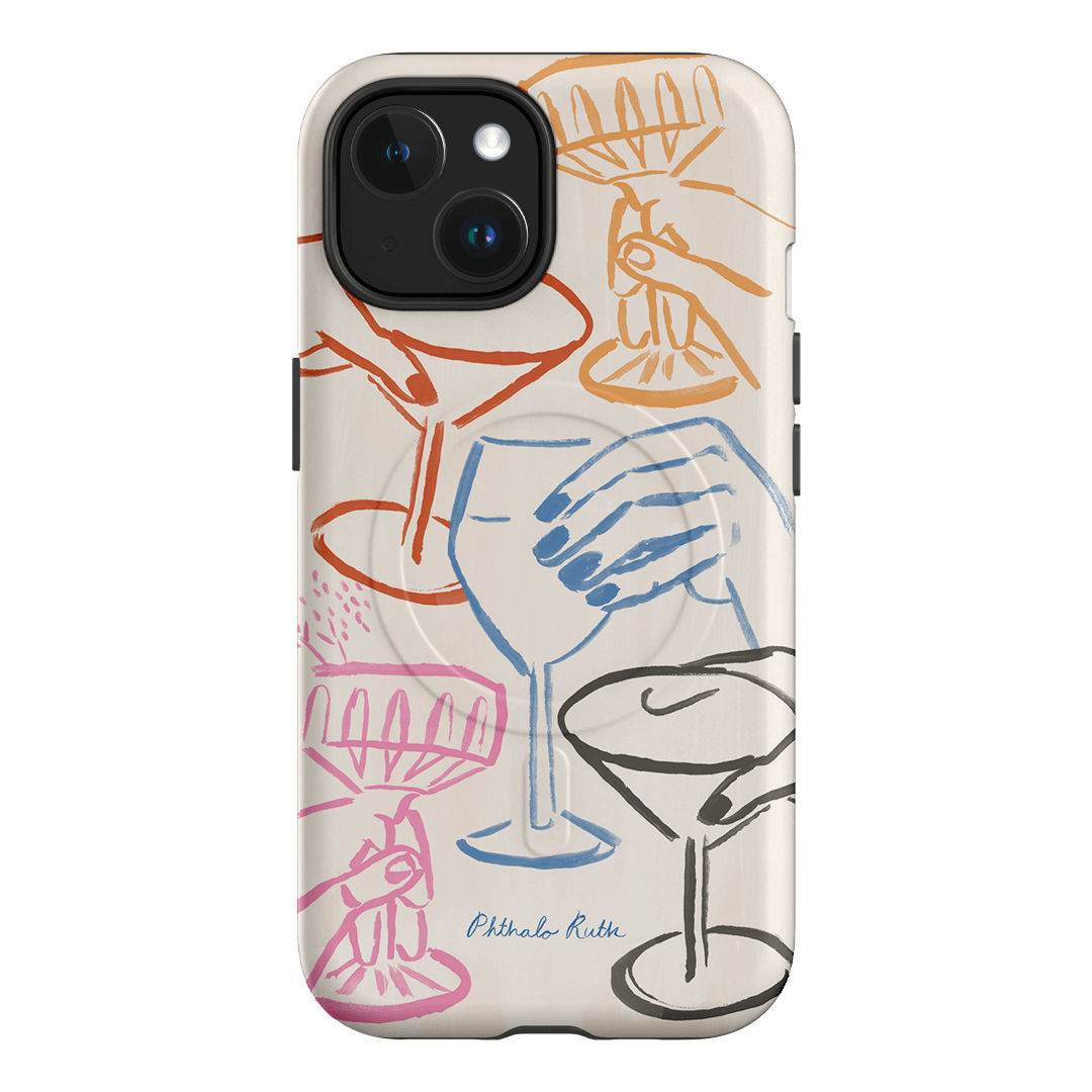 Cheers Multi Printed Phone Cases iPhone 15 / Armoured MagSafe by Phthalo Ruth - The Dairy