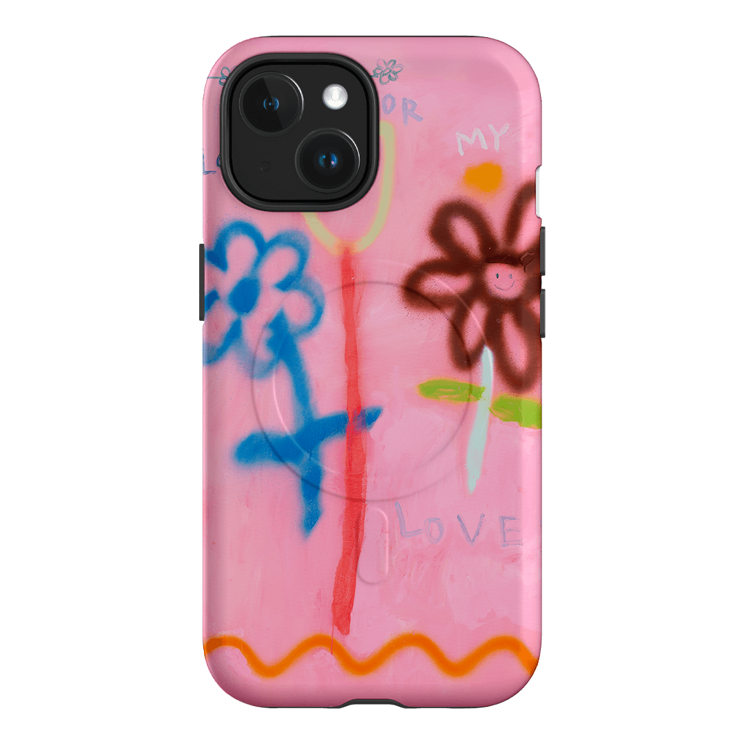 Flowers Printed Phone Cases iPhone 15 / Armoured MagSafe by Kate Eliza - The Dairy