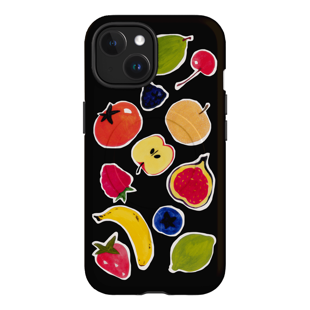 Fruit Stickers Printed Phone Cases iPhone 15 / Armoured MagSafe by Studio Bon - The Dairy