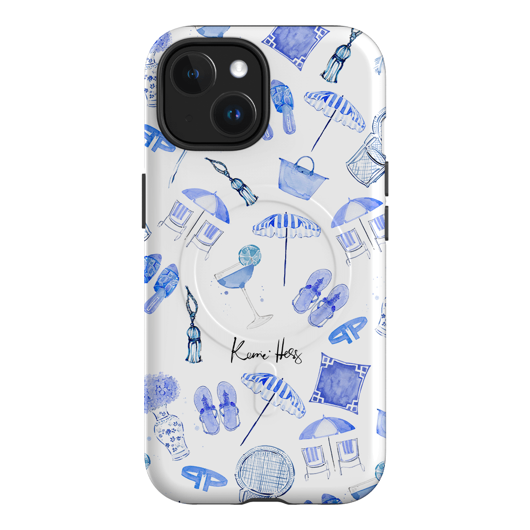 Santorini Printed Phone Cases iPhone 15 / Armoured MagSafe by Kerrie Hess - The Dairy