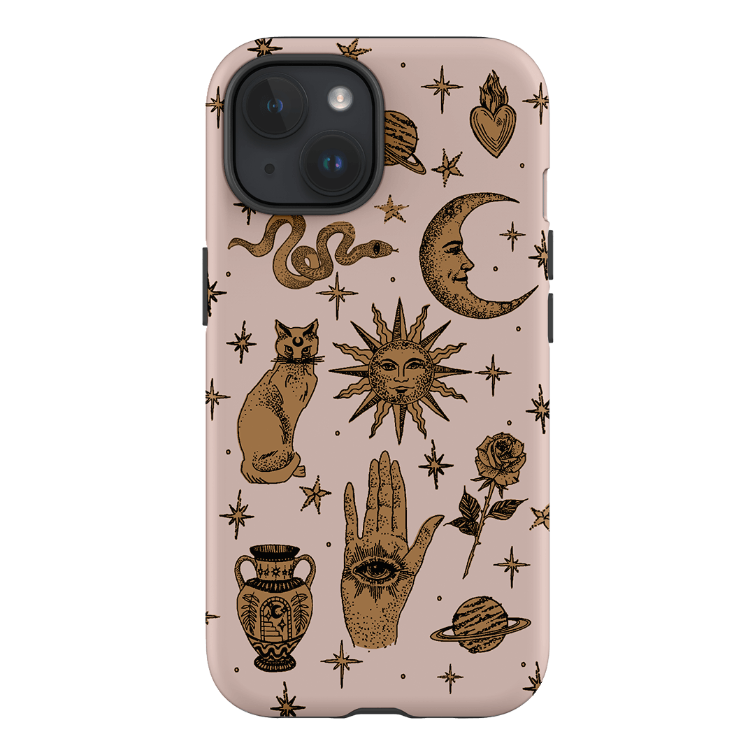 Astro Flash Pink Printed Phone Cases iPhone 15 / Armoured by Veronica Tucker - The Dairy