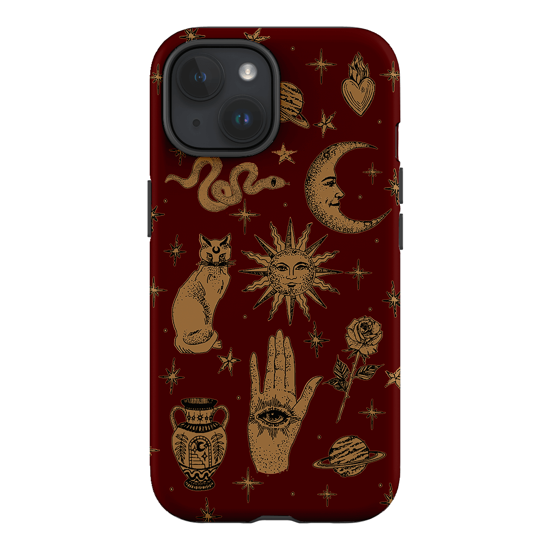 Astro Flash Red Printed Phone Cases iPhone 15 / Armoured by Veronica Tucker - The Dairy