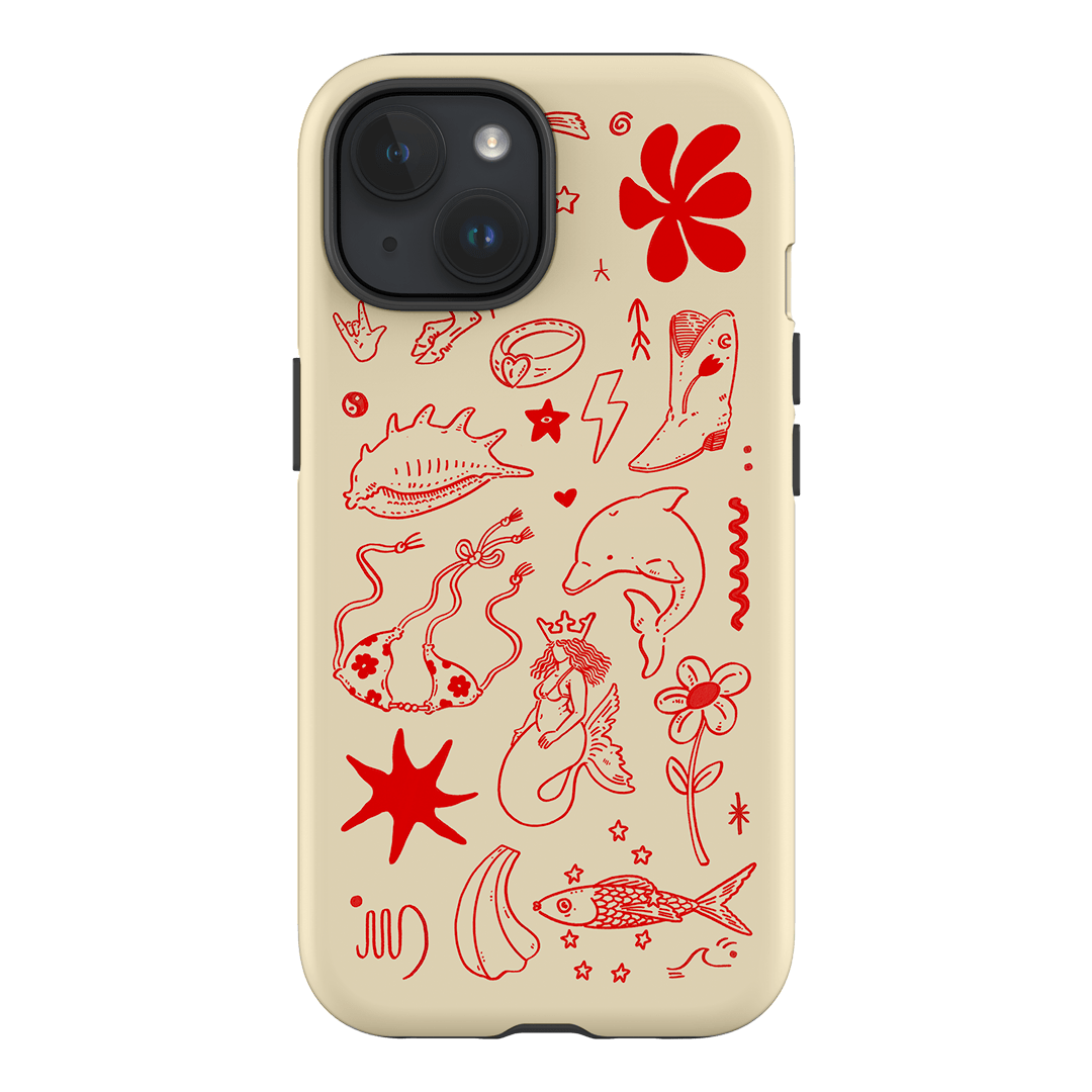 Spiced Cowboy Cream Printed Phone Cases iPhone 15 / Armoured by Easty Beasty - The Dairy