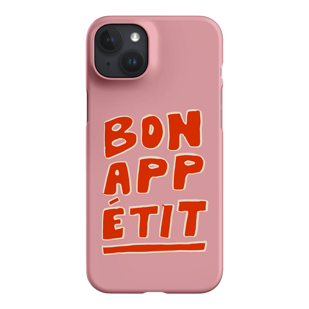 Bon Appetit Pink Printed Phone Cases iPhone 15 Plus / Snap by The Dairy - The Dairy