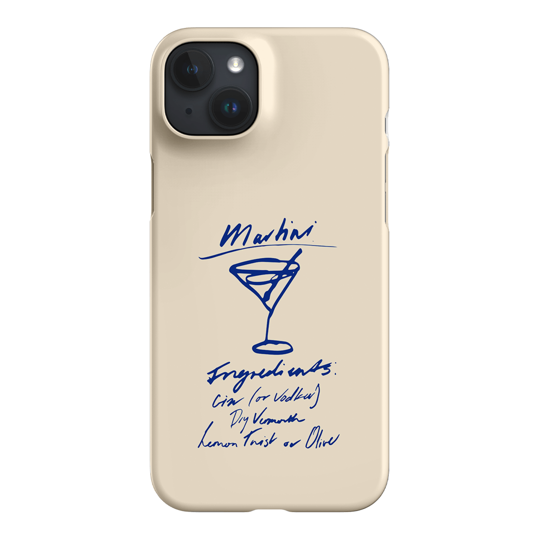 Martini Mood Cream Printed Phone Cases iPhone 15 Plus / Snap by The Dairy - The Dairy