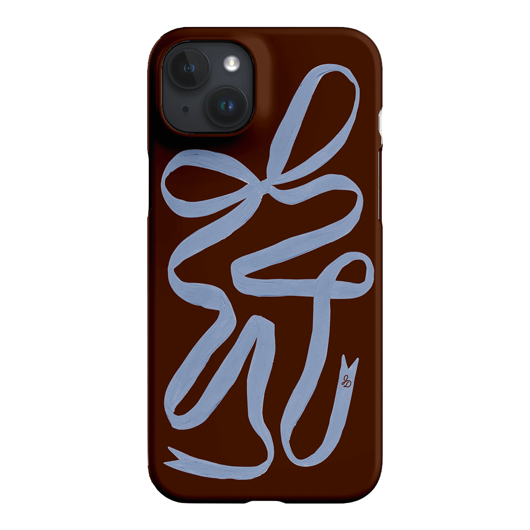 Mocha Ribbon Printed Phone Cases iPhone 15 Plus / Snap by Jasmine Dowling - The Dairy