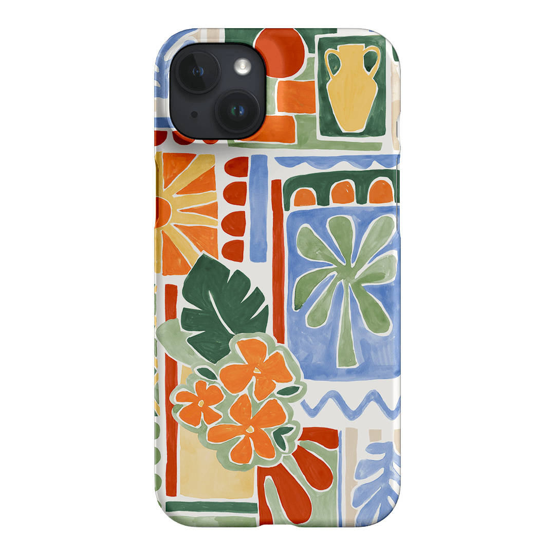 Tropicana Tile Printed Phone Cases iPhone 15 Plus / Snap by Charlie Taylor - The Dairy