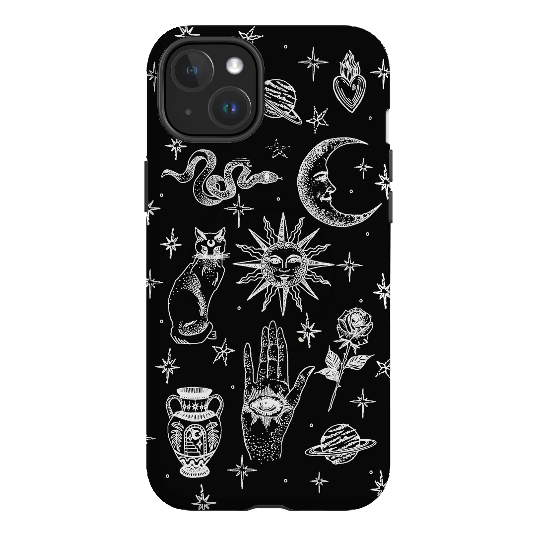 Astro Flash Monochrome Printed Phone Cases iPhone 15 Plus / Armoured MagSafe by Veronica Tucker - The Dairy