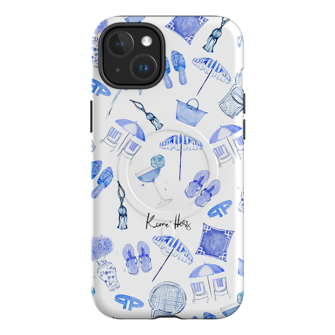 Santorini Printed Phone Cases iPhone 15 Plus / Armoured MagSafe by Kerrie Hess - The Dairy