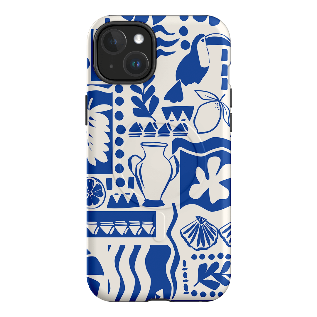 Toucan Blue Printed Phone Cases iPhone 15 Plus / Armoured MagSafe by Charlie Taylor - The Dairy