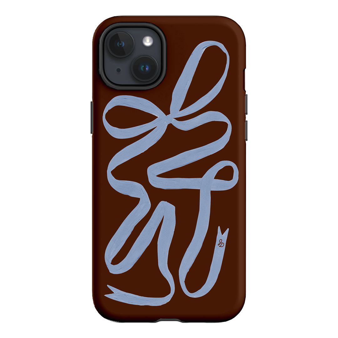 Mocha Ribbon Printed Phone Cases iPhone 15 Plus / Armoured by Jasmine Dowling - The Dairy