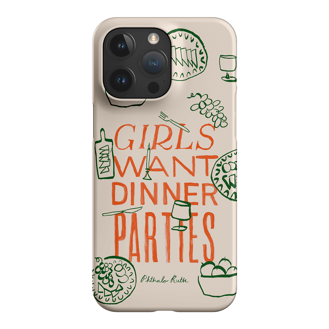 Dinner Parties Printed Phone Cases iPhone 15 Pro Max / Snap by Phthalo Ruth - The Dairy