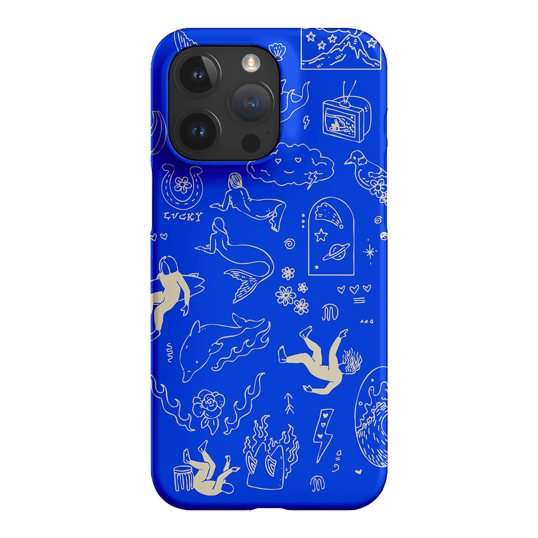 Easty Flash Blue Printed Phone Cases iPhone 15 Pro Max / Snap by Easty Beasty - The Dairy