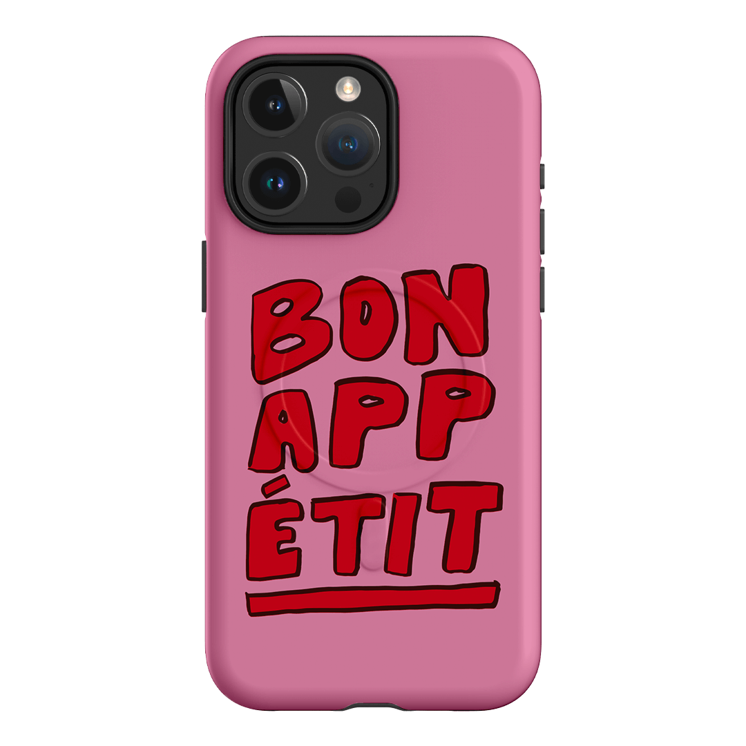 Bon Appetit Red Printed Phone Cases iPhone 15 Pro Max / Armoured MagSafe by The Dairy - The Dairy