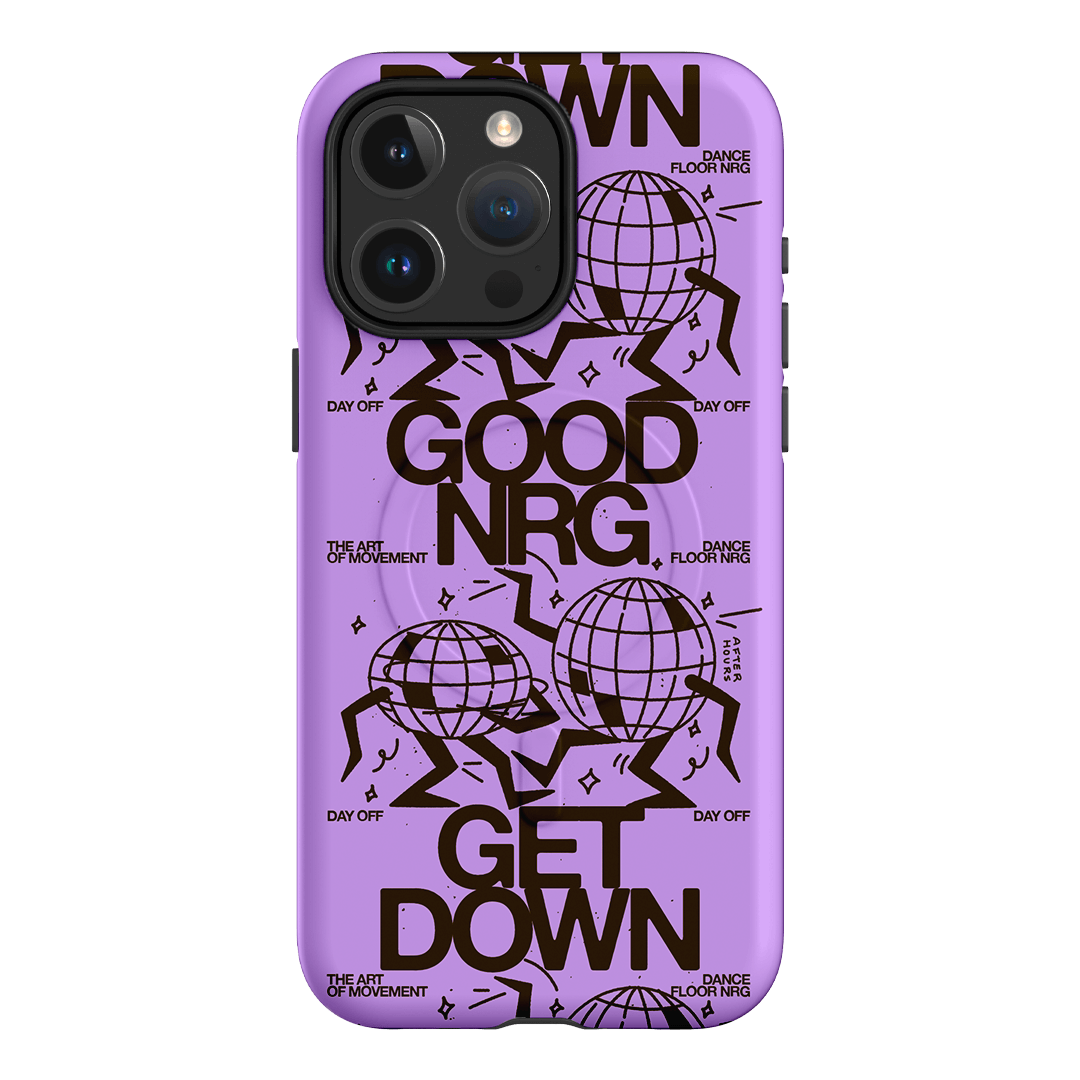 Good Energy in Purple Printed Phone Cases iPhone 15 Pro Max / Armoured MagSafe by After Hours - The Dairy