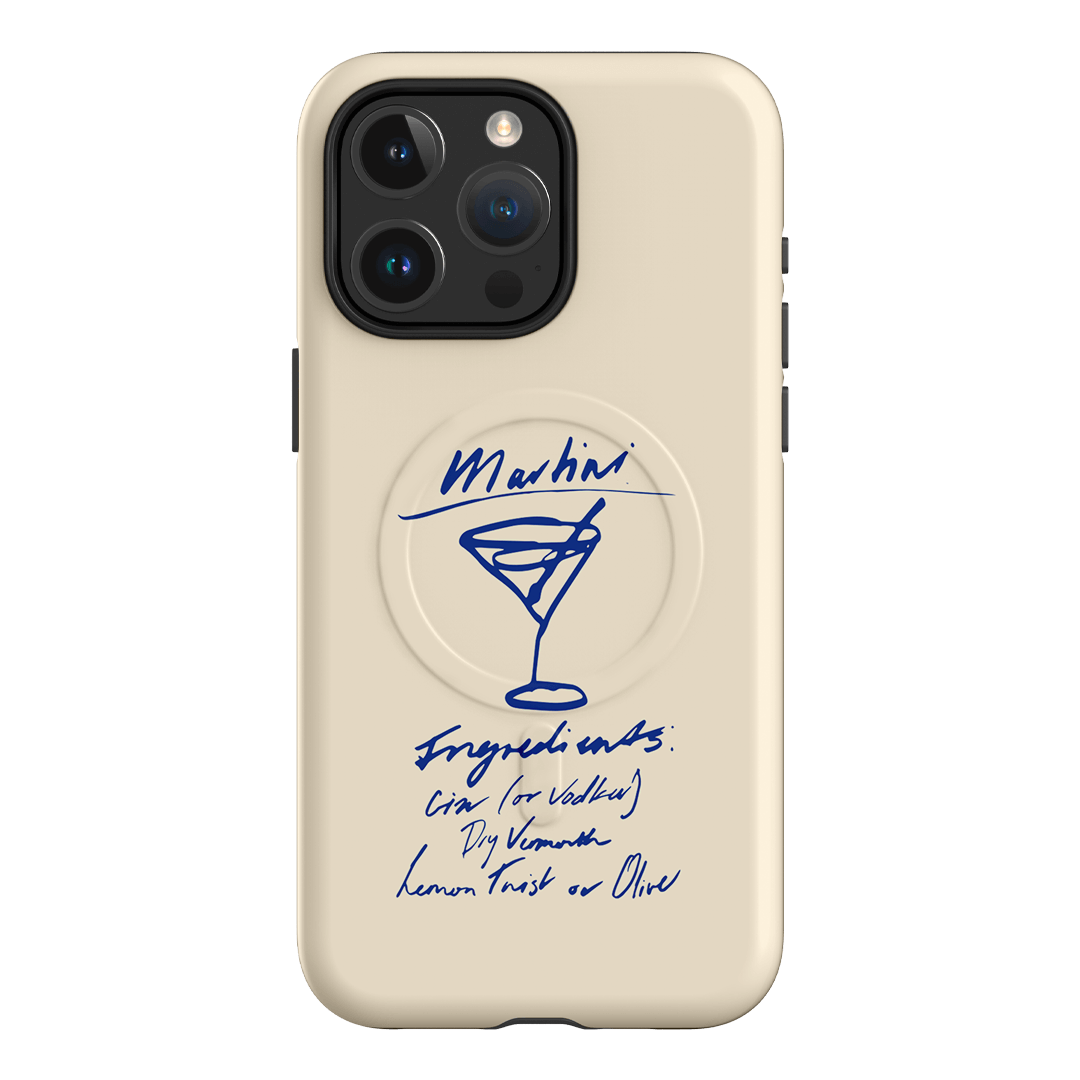 Martini Mood Cream Printed Phone Cases iPhone 15 Pro Max / Armoured MagSafe by The Dairy - The Dairy