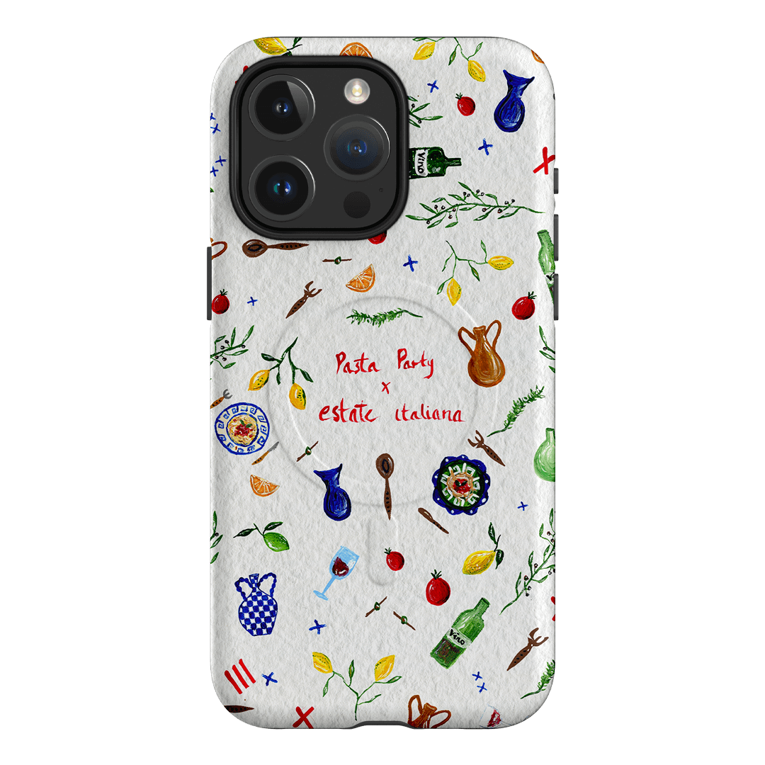 Pasta Party Printed Phone Cases iPhone 15 Pro Max / Armoured MagSafe by BG. Studio - The Dairy