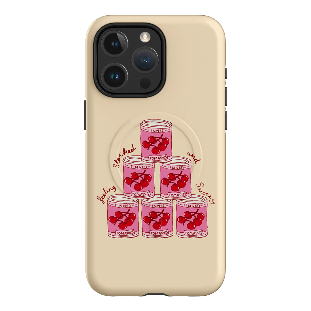 Saucy Supper Printed Phone Cases iPhone 15 Pro Max / Armoured MagSafe by The Dairy - The Dairy