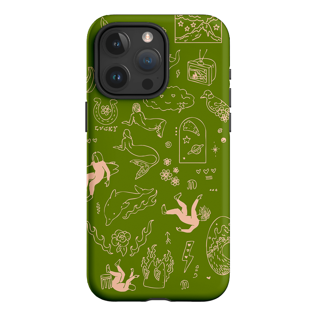 Easty Flash Green Printed Phone Cases iPhone 15 Pro Max / Armoured by Easty Beasty - The Dairy