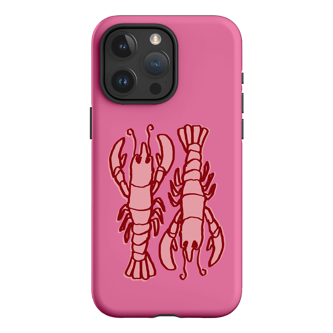 Lobster Love Pink Printed Phone Cases iPhone 15 Pro Max / Armoured by The Dairy - The Dairy