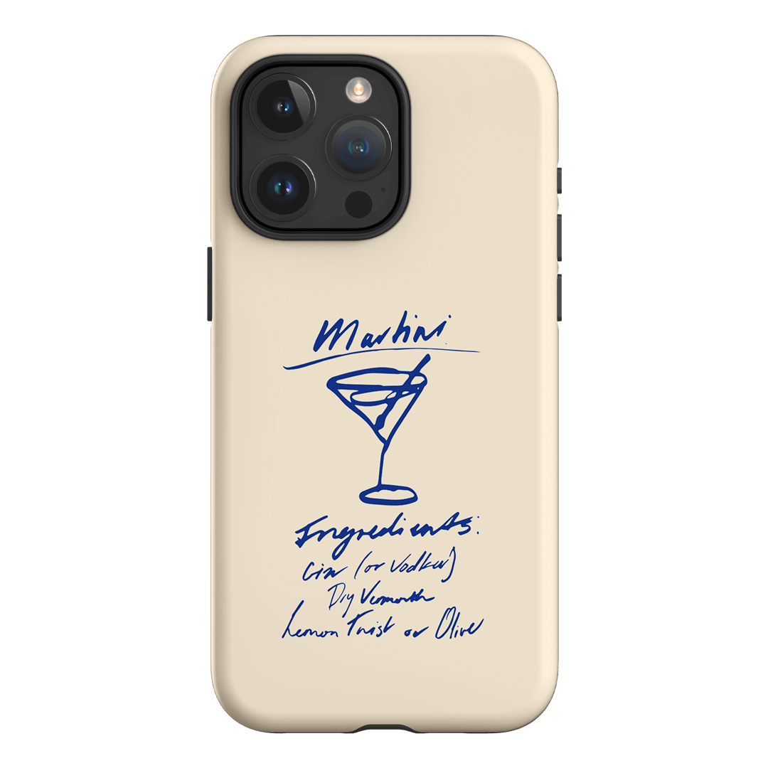 Martini Mood Cream Printed Phone Cases iPhone 15 Pro Max / Armoured by The Dairy - The Dairy