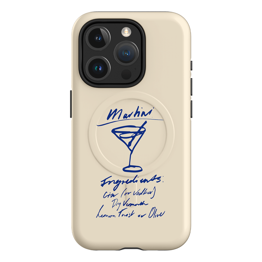 Martini Mood Cream Printed Phone Cases iPhone 15 Pro / Armoured MagSafe by The Dairy - The Dairy