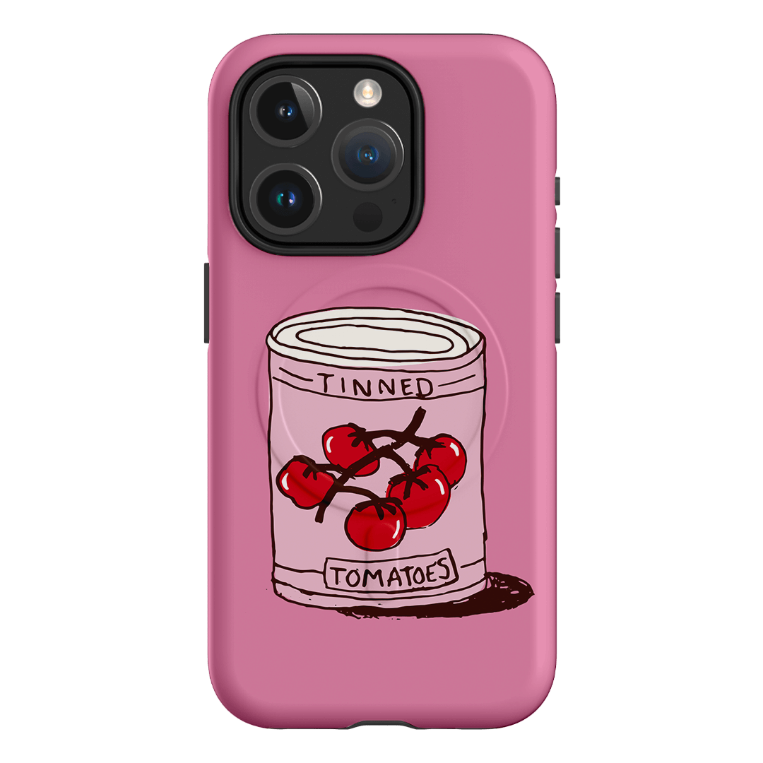 Saucy Pink Printed Phone Cases iPhone 15 Pro / Armoured MagSafe by The Dairy - The Dairy