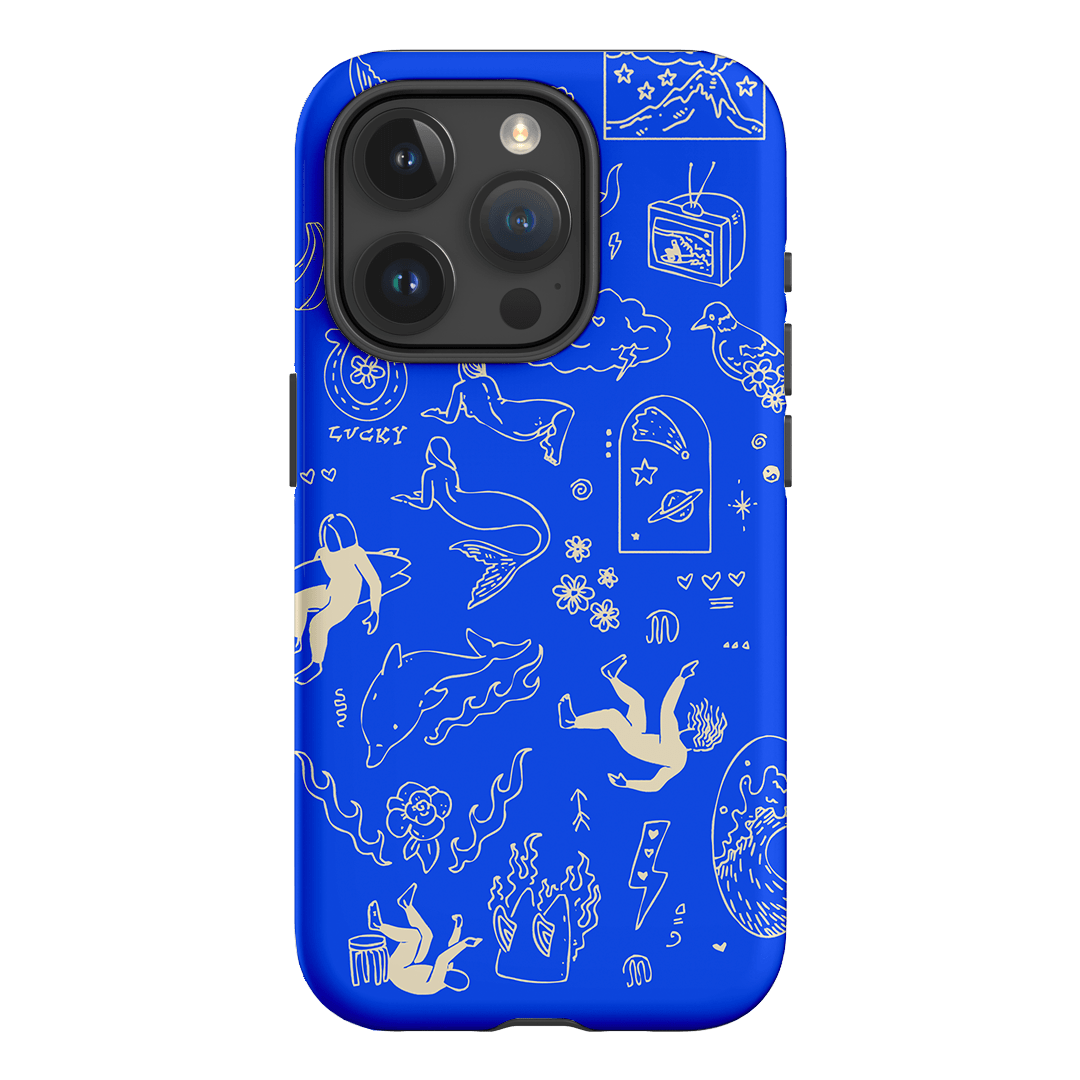 Easty Flash Blue Printed Phone Cases iPhone 15 Pro / Armoured by Easty Beasty - The Dairy