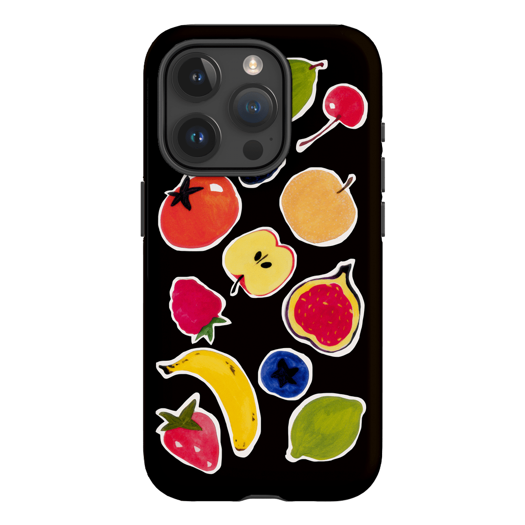 Fruit Stickers Printed Phone Cases iPhone 15 Pro / Armoured by Studio Bon - The Dairy