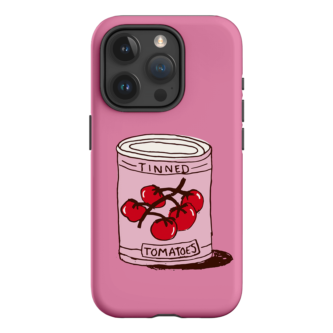 Saucy Pink Printed Phone Cases iPhone 15 Pro / Armoured by The Dairy - The Dairy