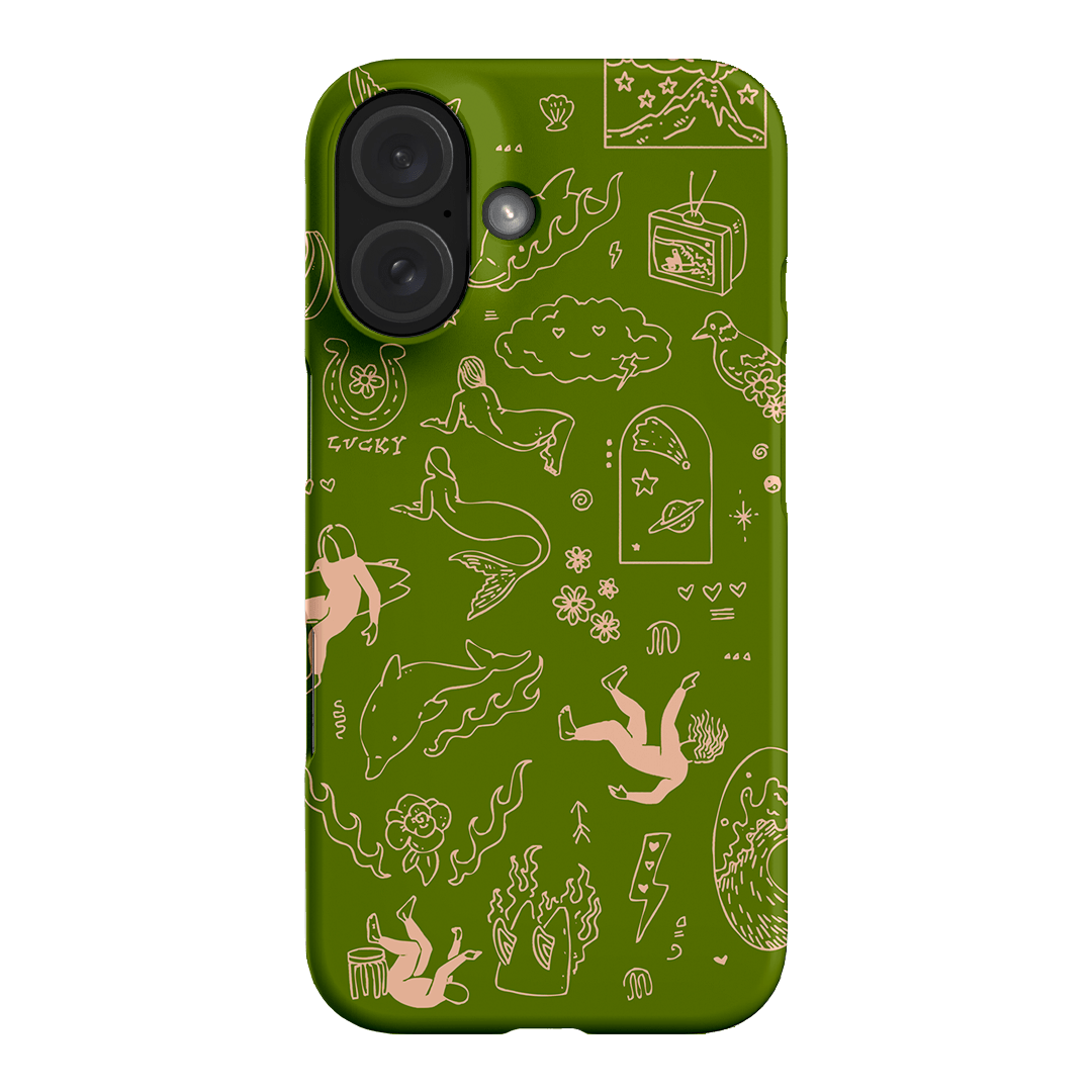 Easty Flash Green Printed Phone Cases iPhone 16 / Snap by Easty Beasty - The Dairy