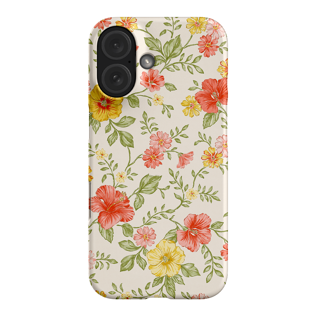 Hibiscus Printed Phone Cases iPhone 16 / Snap by Oak Meadow - The Dairy