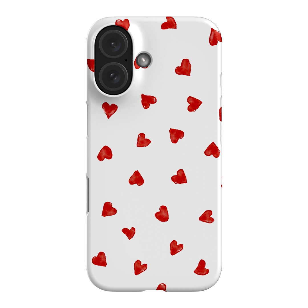 Love Hearts Printed Phone Cases iPhone 16 / Snap by Oak Meadow - The Dairy